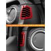 imageSavadicar Red Carbon Fiber Interior Accessories  Dashboard Side Air Vent Trim Cover for 20182023 Jeep Wrangler JL JLU 4XE ampamp Gladiator JT  Premium Texture Interior Decor Upgrade Option 2PieceRed
