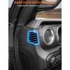 imageSavadicar Red Carbon Fiber Interior Accessories  Dashboard Side Air Vent Trim Cover for 20182023 Jeep Wrangler JL JLU 4XE ampamp Gladiator JT  Premium Texture Interior Decor Upgrade Option 2PieceSky Blue