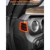imageSavadicar Red Carbon Fiber Interior Accessories  Dashboard Side Air Vent Trim Cover for 20182023 Jeep Wrangler JL JLU 4XE ampamp Gladiator JT  Premium Texture Interior Decor Upgrade Option 2PieceOrange