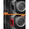 imageSavadicar Red Carbon Fiber Interior Accessories  Dashboard Side Air Vent Trim Cover for 20182023 Jeep Wrangler JL JLU 4XE ampamp Gladiator JT  Premium Texture Interior Decor Upgrade Option 2PieceRed