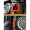 imageSavadicar Red Carbon Fiber Interior Accessories  Dashboard Side Air Vent Trim Cover for 20182023 Jeep Wrangler JL JLU 4XE ampamp Gladiator JT  Premium Texture Interior Decor Upgrade Option 2PieceOrange