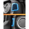 imageSavadicar Red Carbon Fiber Interior Accessories  Dashboard Side Air Vent Trim Cover for 20182023 Jeep Wrangler JL JLU 4XE ampamp Gladiator JT  Premium Texture Interior Decor Upgrade Option 2PieceSky Blue