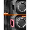 imageSavadicar Red Carbon Fiber Interior Accessories  Dashboard Side Air Vent Trim Cover for 20182023 Jeep Wrangler JL JLU 4XE ampamp Gladiator JT  Premium Texture Interior Decor Upgrade Option 2PiecePink