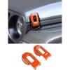 imageSavadicar 2Piece Orange Hood Latch Trim Cover for Jeep Wrangler JL JLU 4xe ampamp Gladiator JT 2018Present  Exterior Decorative Upgrade AccessoriesOrange