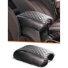 imageSavadicar Center Console Cover Compatible with 20112018 Jeep Wrangler JK JKU Faux Leather Armrest Protector Pad for Enhanced Protection and Comfort Interior Accessories BrownCarbon Fiber
