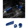 imageSavadicar Pink Interior Accessories  Handbrake ampamp Gear Shift Knob Trim Set for 2018Present Jeep Wrangler JL JLU 4XE ampamp Gladiator JT  Solid Color Interior Decor Upgrade Option 3PieceBlue