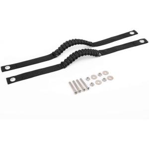 imageSavadicar 2 Pack Roll Bar Grab Handles for 20182024 Jeep Wrangler JL JLU 4XE ampamp Gladiator JT Roof Top Paracord Handle for Secure Grip Essential Interior Accessories BlackBlack