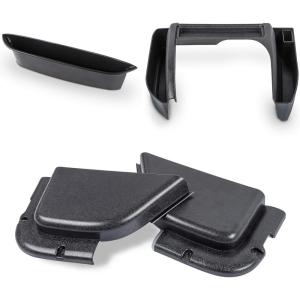 imageSavadicar 3 Pack Center Console Organizer Interior Storage Accessories for 20112018 Jeep Wrangler JK JKU Maximize incar Space with ABS Storage Kits Black