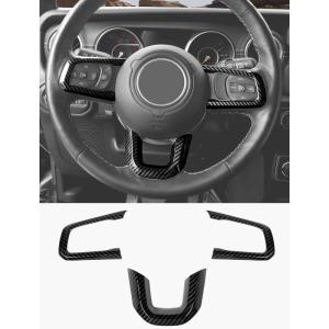 imageSavadicar Purple Interior Accessories  Steering Wheel Trim for 2018Present Jeep Wrangler JL JLU 4XE ampamp Gladiator JT  Solid Color Interior Decor Upgrade Option 3PieceCarbon Fiber