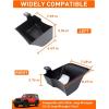 imageSavadicar RBR Wheel Well Storage Organizer for 2024 Jeep Wrangler JL JLU 4XE  Set of 2 ABS Rear Trunk Side Trays to Maximize Storage Space Interior Accessories Black Patent authorization