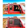 imageSavadicar Rear Window Sun Shade Breathable Mesh Side Window Sunshade Stretchy Sun Screen Net Compatible with 1997 to Present Jeep Wrangler TJ JK JL ampamp Gladiator JT AntiUV for BabyPetCamping PairFront Window