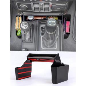 imageSavadicar Gear Shift Storage Organizer Removable Console Side Tray Accessories for 20182025 Jeep Wrangler JL 4XE ampamp Gladiator JT Optimize Interior Storage Space Black
