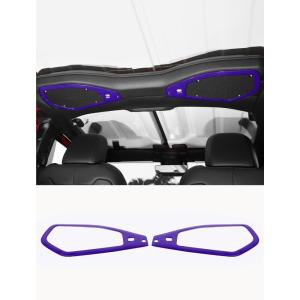imageSavadicar Overhead Soundbar Speaker Trim Cover for 2024 Jeep Wrangler JL ampamp Gladiator JT Enhance Interior Aesthetics with Premium Styling Accent Accessories Red 2 PcsPurple