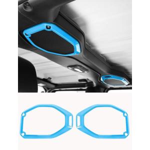 imageSavadicar Pink Interior Accessories  Soundbar Speaker Bezel Trim for 20182023 Jeep Wrangler JL JLU 4XE ampamp Gladiator JT  Solid Color Interior Decor Upgrade Option 2PieceSky Blue