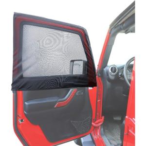 imageSavadicar Rear Window Sun Shade Breathable Mesh Side Window Sunshade Stretchy Sun Screen Net Compatible with 1997 to Present Jeep Wrangler TJ JK JL ampamp Gladiator JT AntiUV for BabyPetCamping PairFront Window