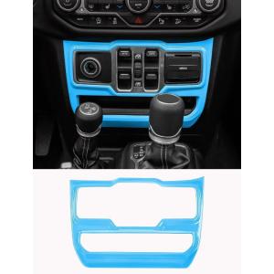 imageSavadicar Green Interior Accessories  Lower Center Stack Panel Trim Cover for 2018Present Jeep Wrangler JL JLU 4XE ampamp Gladiator JT  Solid Color Interior Decor Upgrade Option 1PieceSky Blue