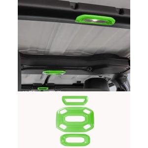 imageSavadicar Red Interior Accessories  Dome Light Trim Set for 20182023 Jeep Wrangler JL JLU 4XE ampamp Gladiator JT  Solid Color Interior Decor Upgrade Option 3PieceGreen