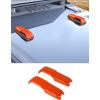 imageSavadicar 2Piece Blue Hood Hook Trim Cover for Jeep Wrangler JL JLU 4xe ampamp Gladiator JT 2018Present  Exterior Decorative Upgrade AccessoriesOrange