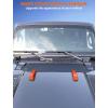 imageSavadicar 2Piece Blue Hood Hook Trim Cover for Jeep Wrangler JL JLU 4xe ampamp Gladiator JT 2018Present  Exterior Decorative Upgrade AccessoriesOrange