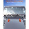 imageSavadicar 2Piece Blue Hood Hook Trim Cover for Jeep Wrangler JL JLU 4xe ampamp Gladiator JT 2018Present  Exterior Decorative Upgrade AccessoriesOrange