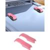 imageSavadicar 2Piece Blue Hood Hook Trim Cover for Jeep Wrangler JL JLU 4xe ampamp Gladiator JT 2018Present  Exterior Decorative Upgrade AccessoriesPink