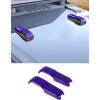 imageSavadicar 2Piece Blue Hood Hook Trim Cover for Jeep Wrangler JL JLU 4xe ampamp Gladiator JT 2018Present  Exterior Decorative Upgrade AccessoriesPurple