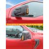 imageSavadicar 2Piece Smoked Black Side Mirror Turn Signal Light Cover for 2021Present Ford F150 Side Mirror Courtesy Light Cover Exterior Styling Upgrade AccessoriesSide Mirror Turn Light