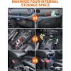 imageSavadicar 3 Pack Interior Storage Organizer Set for 20182023 Jeep Wrangler JL JLU 4XE ampamp Gladiator JT Maximize Incar Storage Space with ABS Container Accessories in Black