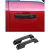 imageSavadicar 4Piece Carbon Fiber Finish Door Handle Cover Trim Set for 2021Present Ford F150 Outside Pull Handle Overlay Accent Exterior Styling Upgrade AccessoriesCarbon Fiber Finish