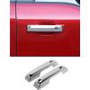 imageSavadicar 4Piece Carbon Fiber Finish Door Handle Cover Trim Set for 2021Present Ford F150 Outside Pull Handle Overlay Accent Exterior Styling Upgrade AccessoriesChrome