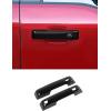 imageSavadicar 4Piece Carbon Fiber Finish Door Handle Cover Trim Set for 2021Present Ford F150 Outside Pull Handle Overlay Accent Exterior Styling Upgrade AccessoriesBlack