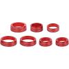 imageSavadicar 7Piece Custom Machined Aluminum Knob Trim Ring Set for FordF150 20212025  Headlight 4WD Trailer HVAC Radio Control Knob Covers  Interior Accessories Upgrade BlackRed