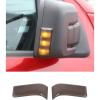 imageSavadicar 2Piece Smoked Black Side Mirror Turn Signal Light Cover for 2021Present Ford F150 Side Mirror Courtesy Light Cover Exterior Styling Upgrade AccessoriesSide Mirror Turn Light