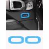 imageSavadicar Red Interior Accessories  Door Lock Button Bezel Trim Set for 2018Present Jeep Wrangler JL JLU 4XE ampamp Gladiator JT  Solid Color Interior Decor Upgrade Option 2PieceSky Blue