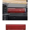 imageSavadicar Upper Glove Box Trim Cover for 2021Present Ford F150 Carbon Fiber Finish Dashboard Overlay Accent Interior Decorative AccessoriesRed Carbon Fiber Finish