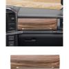 imageSavadicar Upper Glove Box Trim Cover for 2021Present Ford F150 Carbon Fiber Finish Dashboard Overlay Accent Interior Decorative AccessoriesWood Grain Finish