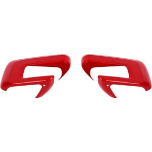 imageSavadicar 2Piece Red Side Mirror Cover Trim Set for 2021Present Ford F150 Door Mirror Housing Accent Exterior Styling Upgrade AccessoriesRed