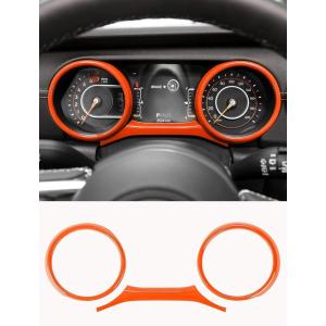 imageSavadicar Blue Interior Accessories  Instrument Panel Trim Set for 20182023 Jeep Wrangler JL JLU 4XE ampamp Gladiator JT  Solid Color Interior Decor Upgrade Option 3PieceOrange