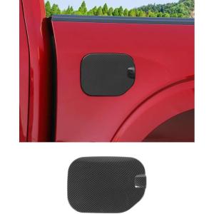 imageSavadicar Chrome Rivet Style Fuel Door Cover for 2021Present Ford F150 Gas Cap Door Accent Exterior Styling Upgrade AccessoriesCarbon Fiber Finish