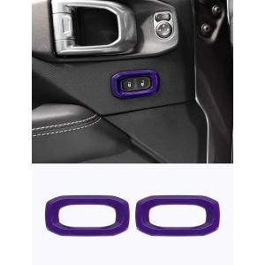 imageSavadicar Red Interior Accessories  Door Lock Button Bezel Trim Set for 2018Present Jeep Wrangler JL JLU 4XE ampamp Gladiator JT  Solid Color Interior Decor Upgrade Option 2PiecePurple