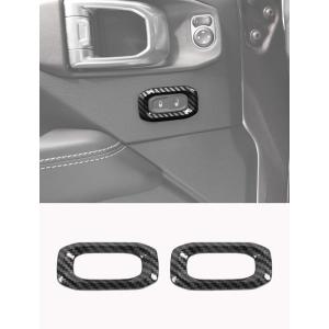 imageSavadicar Red Interior Accessories  Door Lock Button Bezel Trim Set for 2018Present Jeep Wrangler JL JLU 4XE ampamp Gladiator JT  Solid Color Interior Decor Upgrade Option 2PieceCarbon Fiber