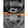 imageSavadicar Carbon Fiber Interior Accessories  Steering Wheel Trim Cover for Ford F150 2021present  Premium Texture Interior Decor Upgrade Option 1 PCBlack Wood Grain