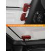 imageSavadicar Red Carbon Fiber Interior Accessories  Hardtop Latches Trim Cover for 2018Present Jeep Wrangler JL JLU 4XE amp Gladiator JT  Premium Texture Interior Decor Upgrade Option 6PieceRed Carbon Fiber