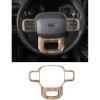 imageSavadicar Carbon Fiber Interior Accessories  Steering Wheel Trim Cover for Ford F150 2021present  Premium Texture Interior Decor Upgrade Option 1 PCWood Grain