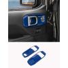 imageSavadicar Orange Interior Accessories  Door Inner Handles Trim Set for 2018Present Jeep Wrangler JL JLU 4XE amp Gladiator JT  Solid Color Interior Decor Upgrade Option 4PieceBlue
