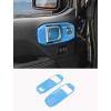 imageSavadicar Orange Interior Accessories  Door Inner Handles Trim Set for 2018Present Jeep Wrangler JL JLU 4XE amp Gladiator JT  Solid Color Interior Decor Upgrade Option 4PieceSky Blue