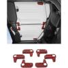 imageSavadicar Red Carbon Fiber Interior Accessories  Hardtop Latches Trim Cover for 2018Present Jeep Wrangler JL JLU 4XE amp Gladiator JT  Premium Texture Interior Decor Upgrade Option 6PieceRed Carbon Fiber
