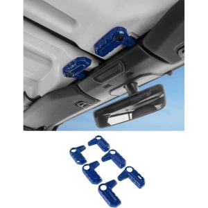 imageSavadicar Red Carbon Fiber Interior Accessories  Hardtop Latches Trim Cover for 2018Present Jeep Wrangler JL JLU 4XE amp Gladiator JT  Premium Texture Interior Decor Upgrade Option 6PieceBlue