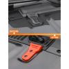 imageSavadicar 2Piece Pink Hood Hinge Trim Cover for Jeep Wrangler JL JLU 4xe amp Gladiator JT 2018Present  Exterior Decorative Upgrade AccessoriesOrange
