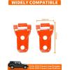 imageSavadicar 2Piece Pink Hood Hinge Trim Cover for Jeep Wrangler JL JLU 4xe amp Gladiator JT 2018Present  Exterior Decorative Upgrade AccessoriesOrange